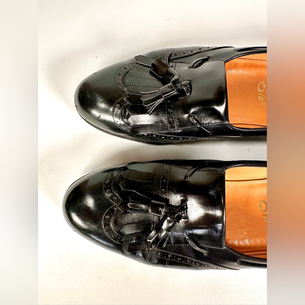 Salvatore Ferragamo Men’s Bordoux Wingtop Kiltie Tassel Designers Loafers - Picture 3 of 11